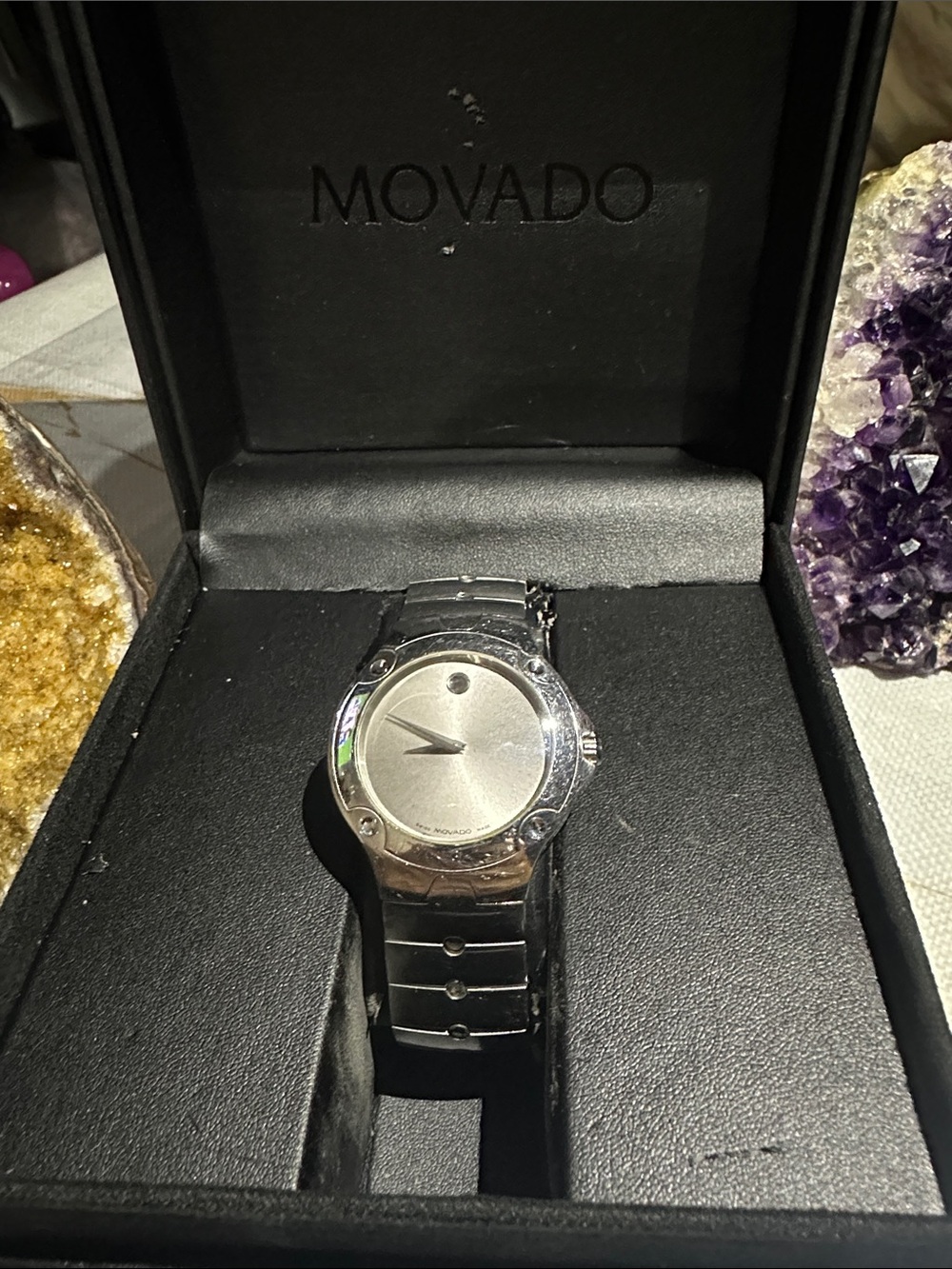 Movado Men's Silver Sport SE MAN/UNISEX Stainless Steel Watch 7 Inch L 18Long